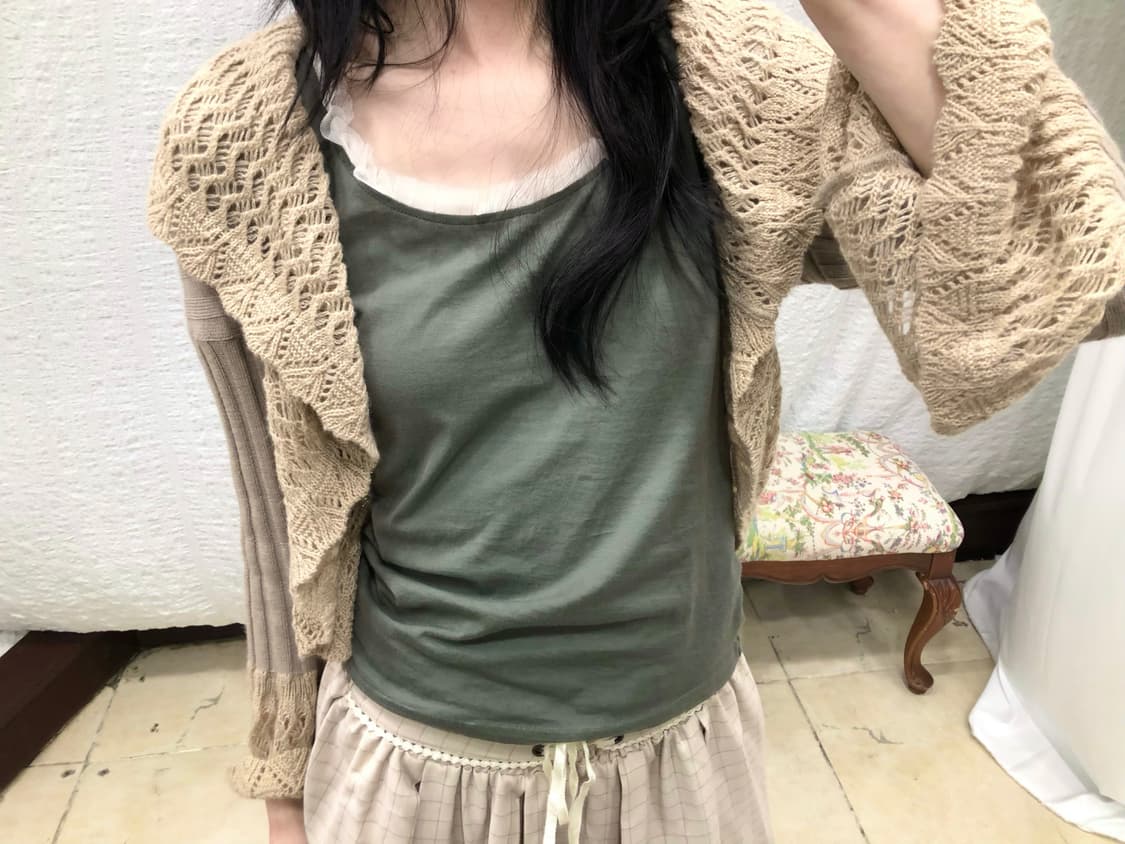flare net cardigan 상품이미지1