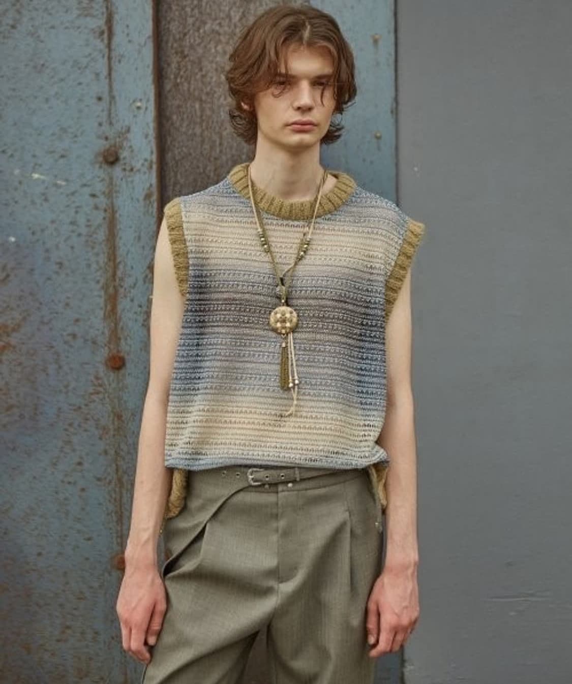 앤더슨벨 유니섹스 컷 앤 소운 니트 베스트 XL 상품이미지5