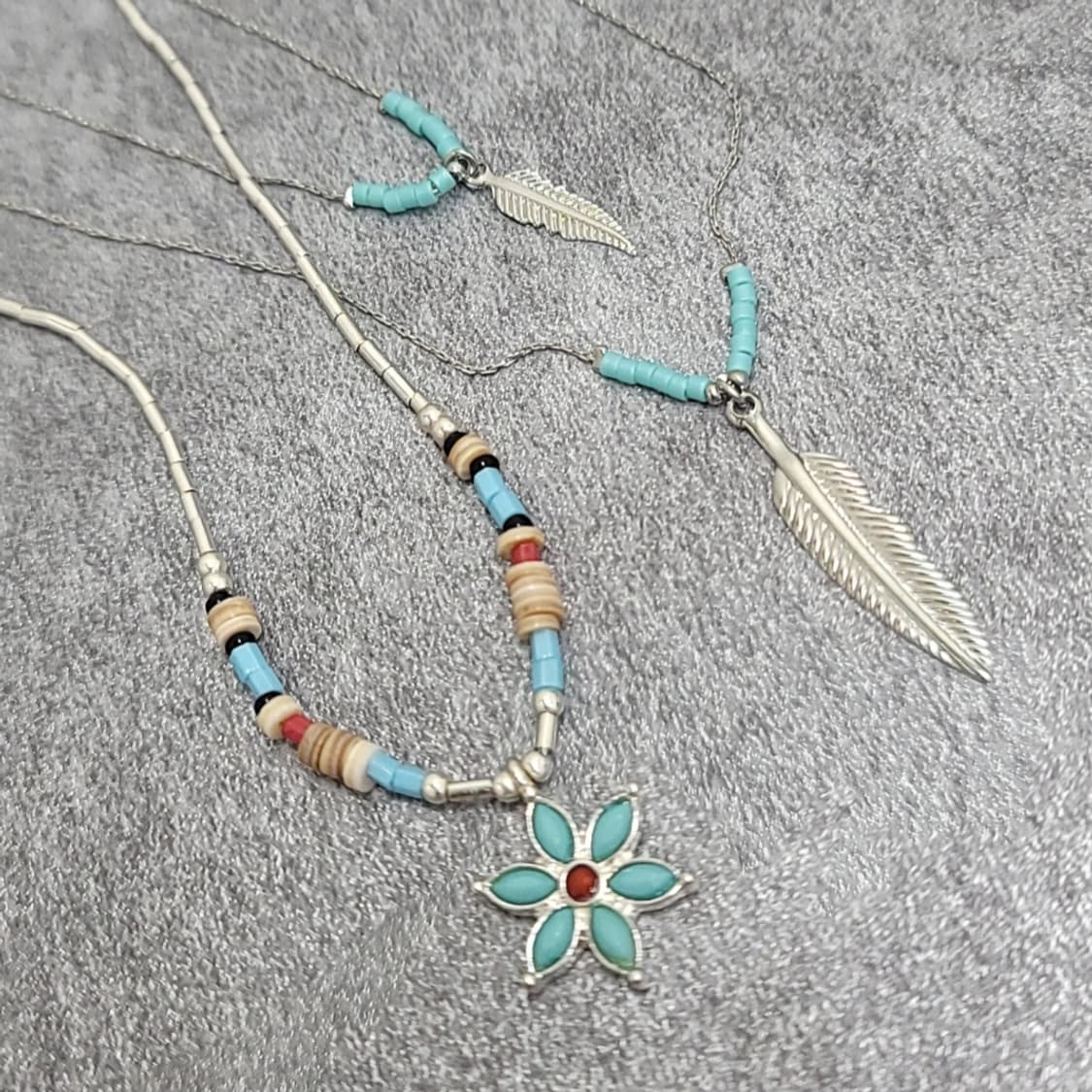 unique necklace set 상품이미지1