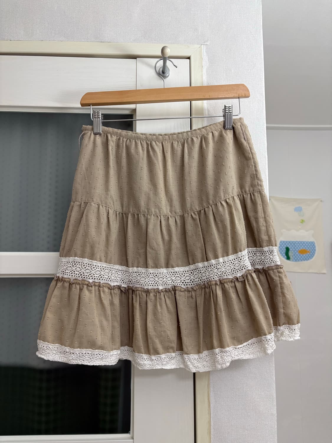 베이지 도트 미니 스커트 상품이미지9