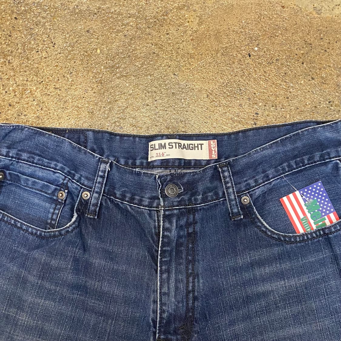 USA 빈티지 리바이스 514 슬림 스트레이트 청바지 상품이미지3