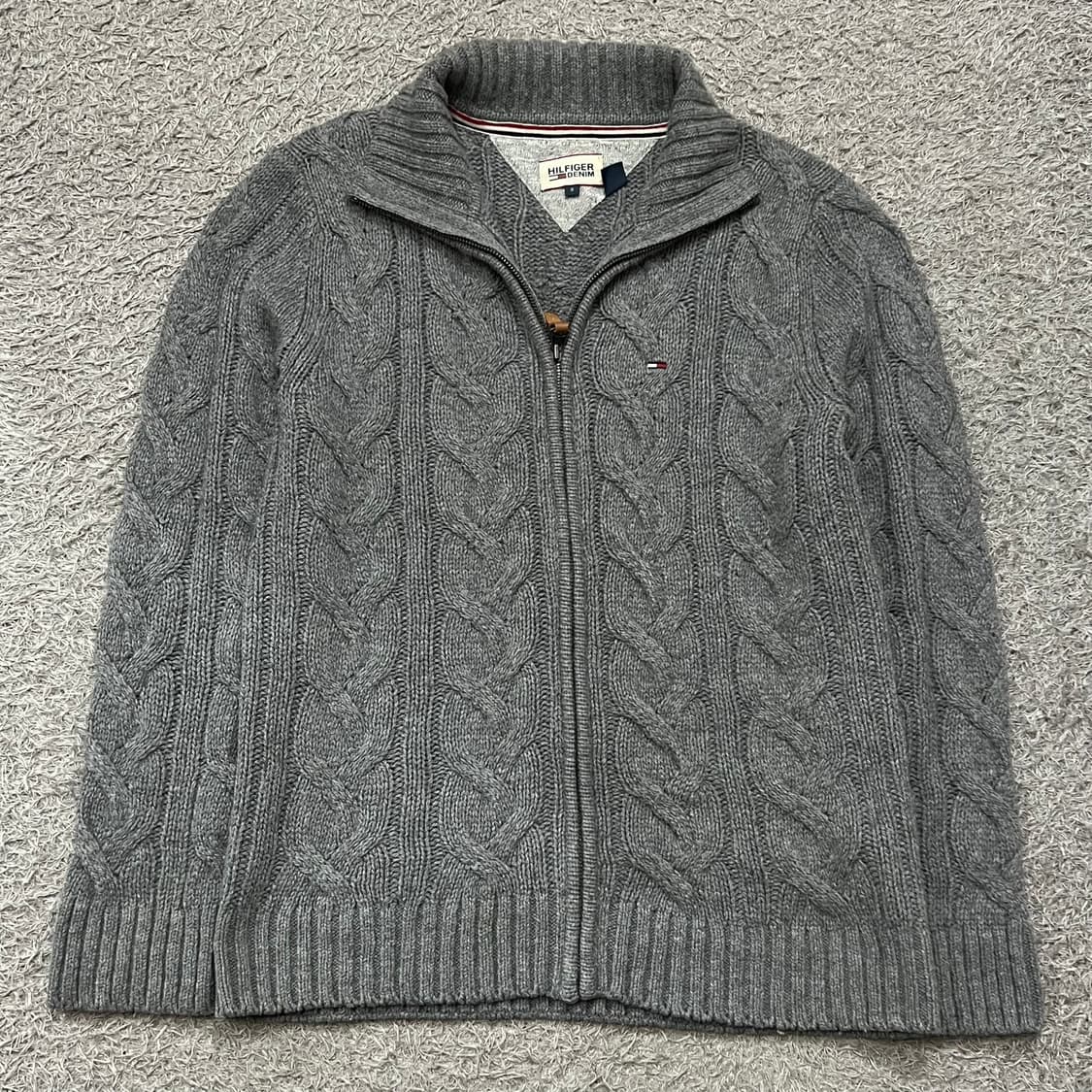 [95] 타미힐피거데님 니트집업 상품이미지2