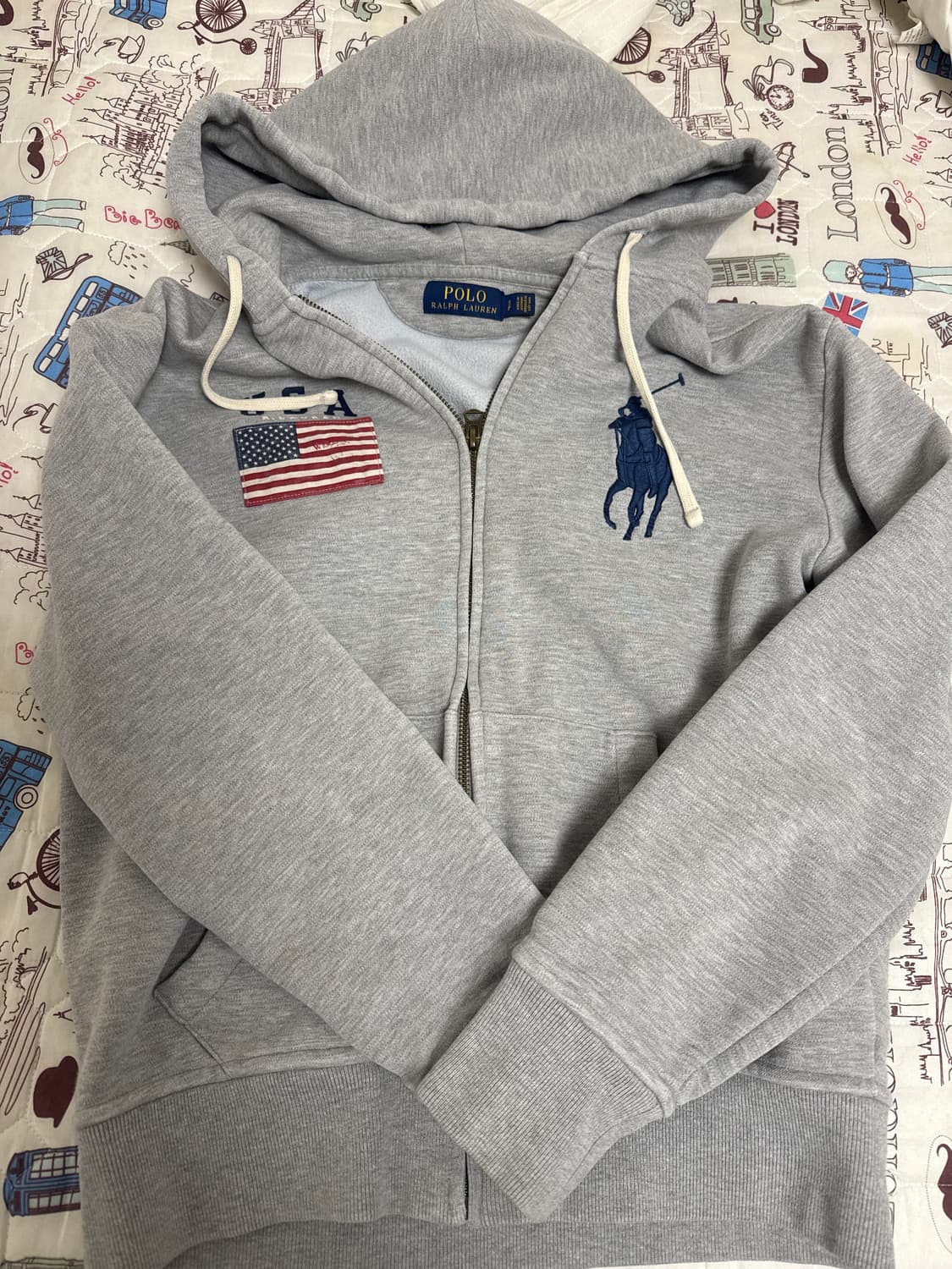 폴로 성조기 후드집업 상품이미지1