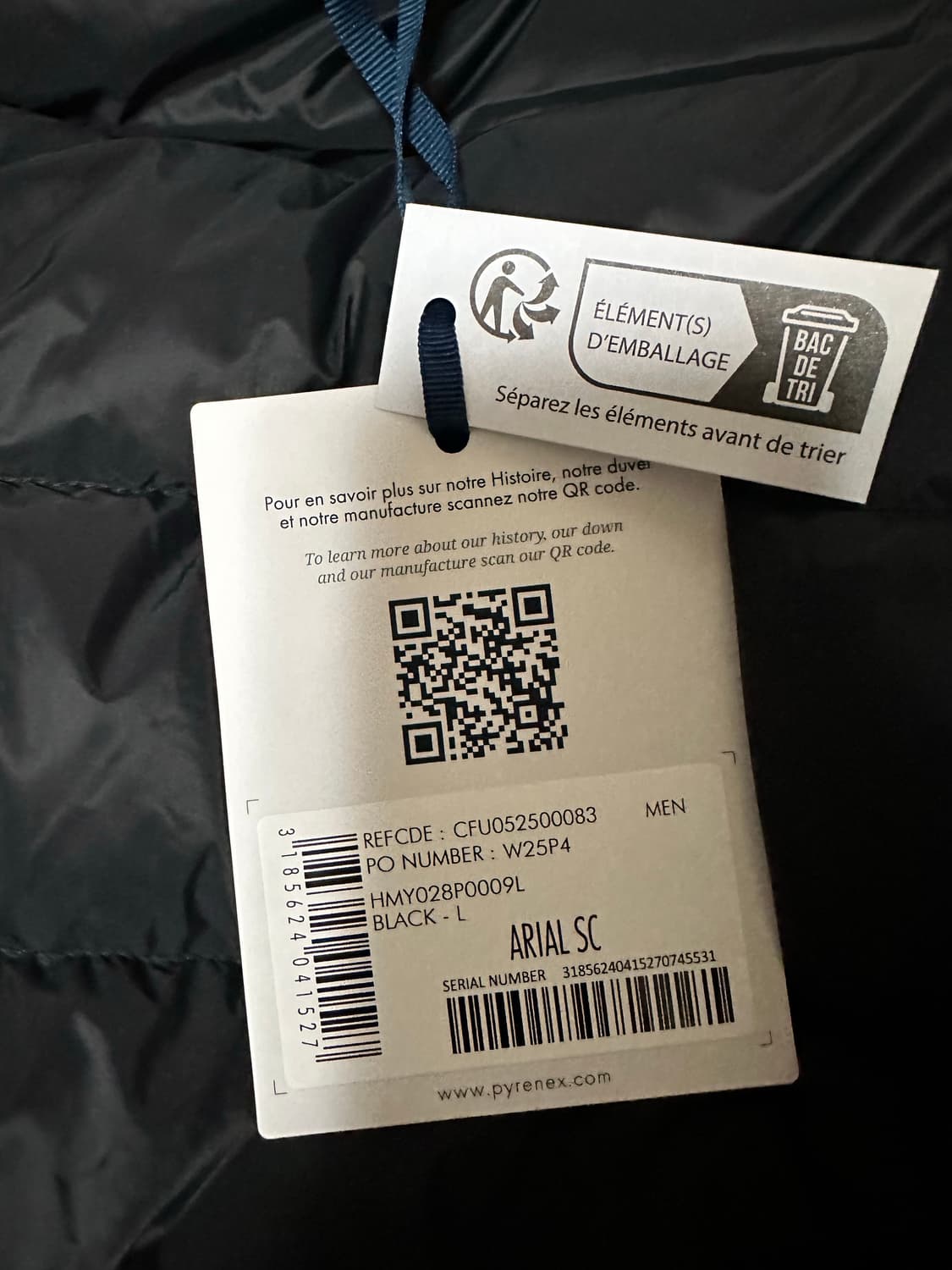 피레넥스 에리얼 arial 경량 다운 자켓(경량 패딩) L사이즈 상품이미지5