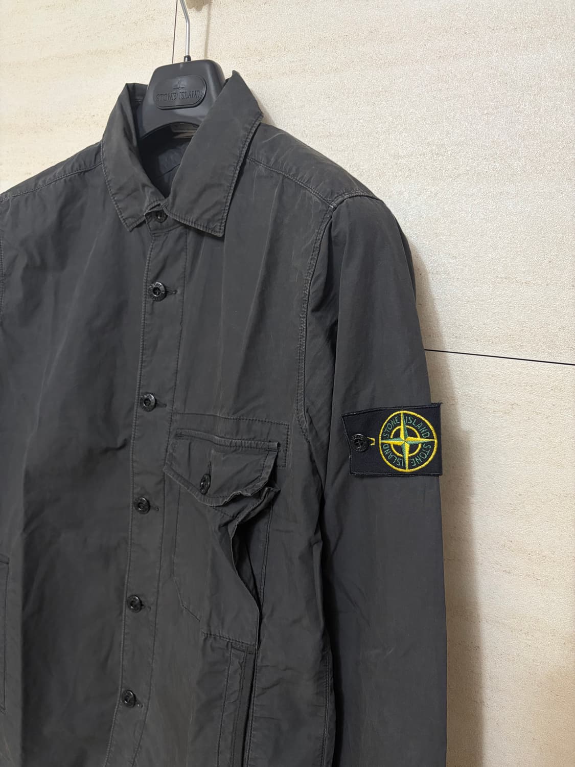 스톤아일랜드 가먼트 다이드 오버셔츠 상품이미지3