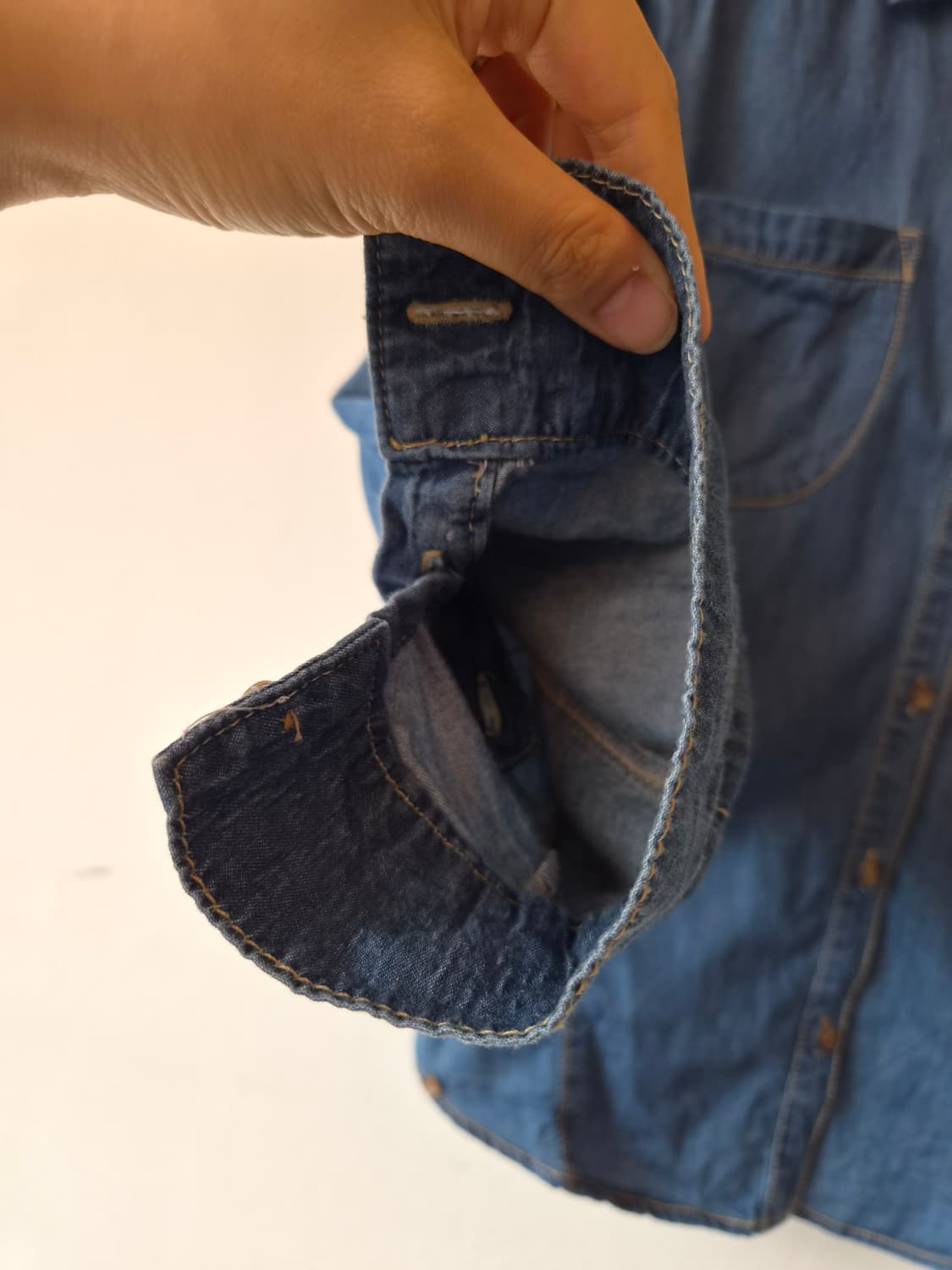 스데이아일랜드 여성 가오리핏인디고데님셔츠자켓 85S사이즈 상품이미지5