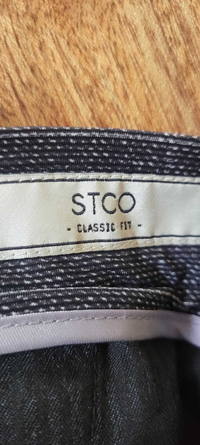 👔남성35인치👔STCO 클래식핏 체크 팬츠 그레이(여름용) 상품이미지2