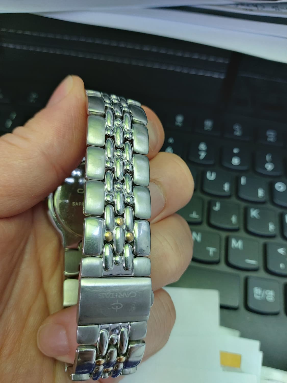 CARITAS 남성용 메탈 시계 상품이미지3