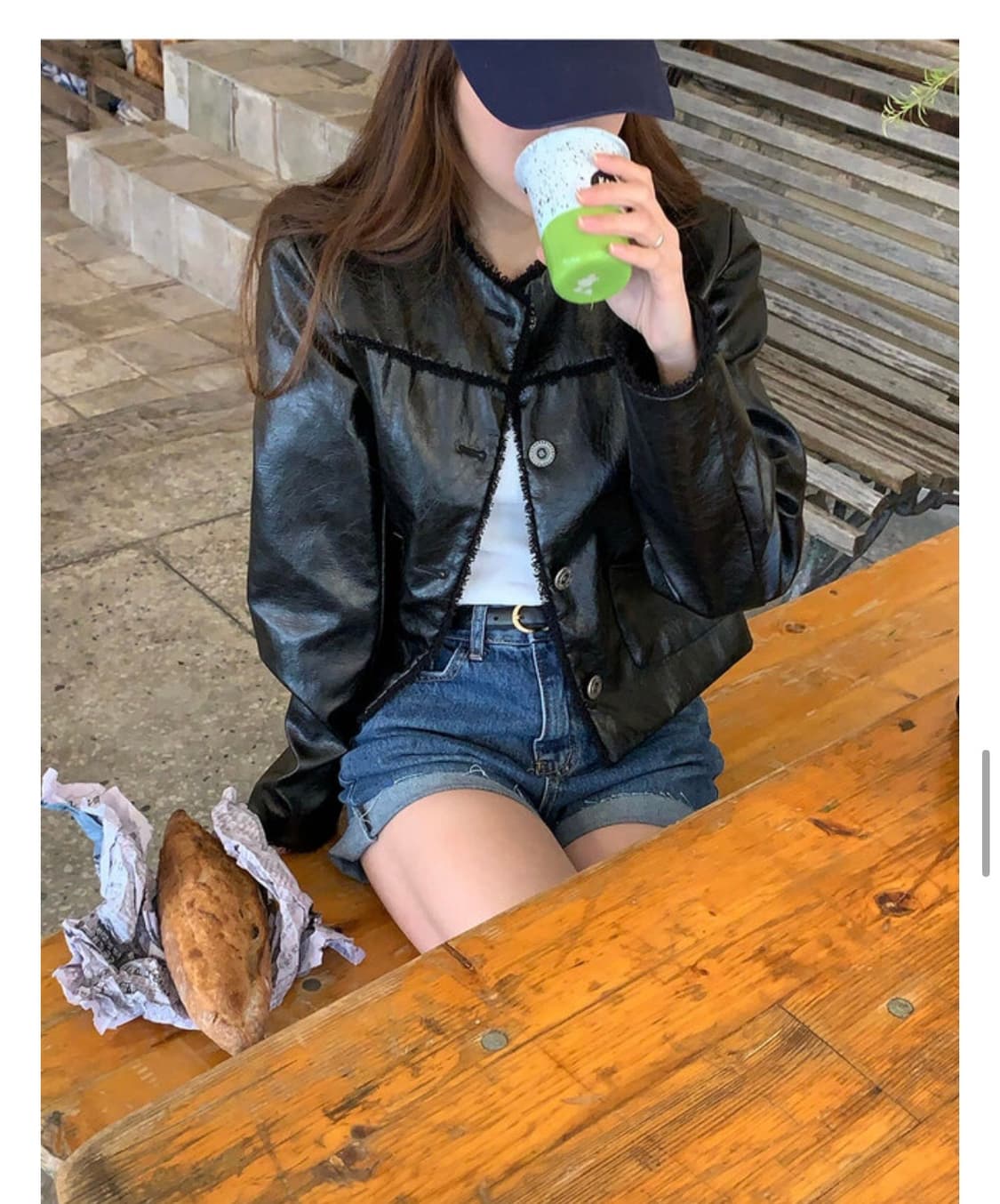 위드블룸 트위드 레더자켓 상품이미지2