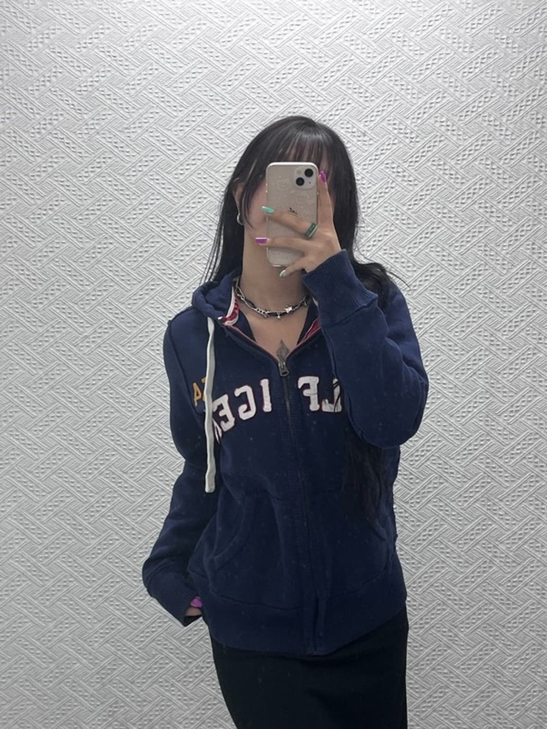 타미힐피거 레트로 00's 아치로고 기모 후드 집업 M C07221 상품이미지2