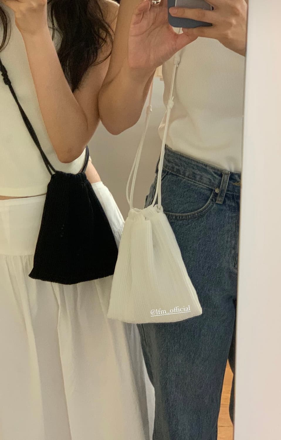 lfm accord crease cross bag white 상품이미지5