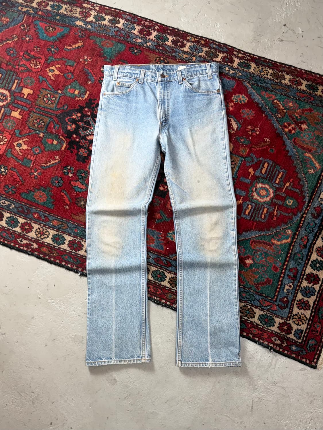 90's USA Made 빈티지 리바이스 517 오렌지탭 부츠컷 데님 상품이미지1