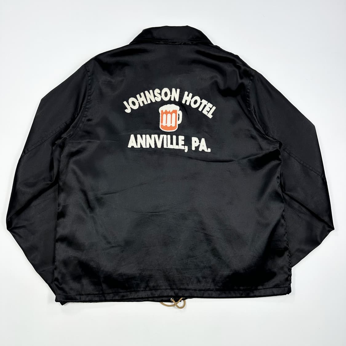 JPN 재팬빈티지 미니멀 자수 코치자켓 블랙 S 상품이미지3