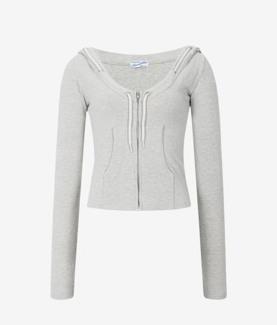 새상품 플리즈노팔로우 플노팔 글렌 딥 유넥 후디 오트밀 상품이미지4