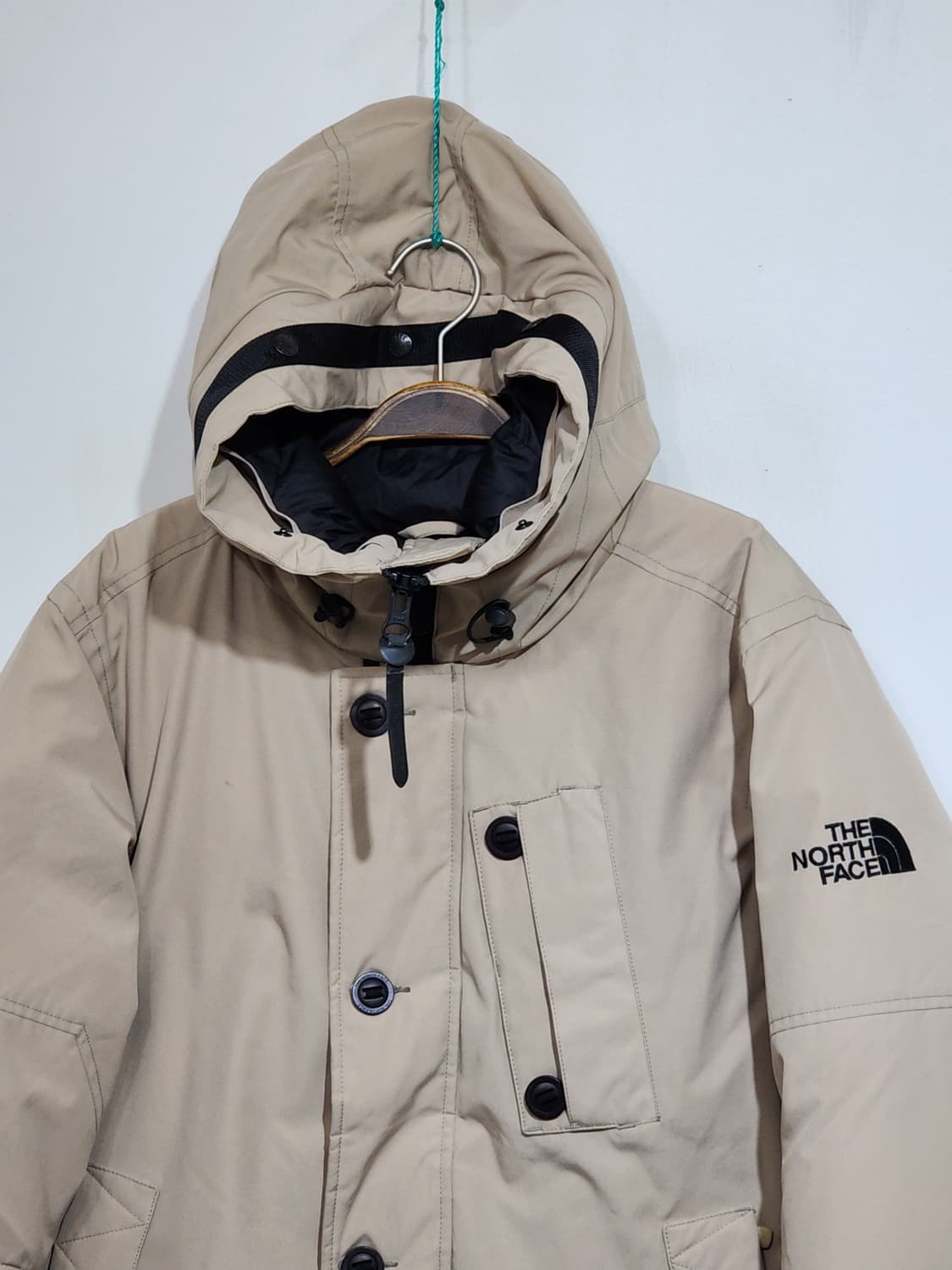 (100) 노스페이스 거위털 패딩점퍼 베이지 800 구스다운 자켓  상품이미지2