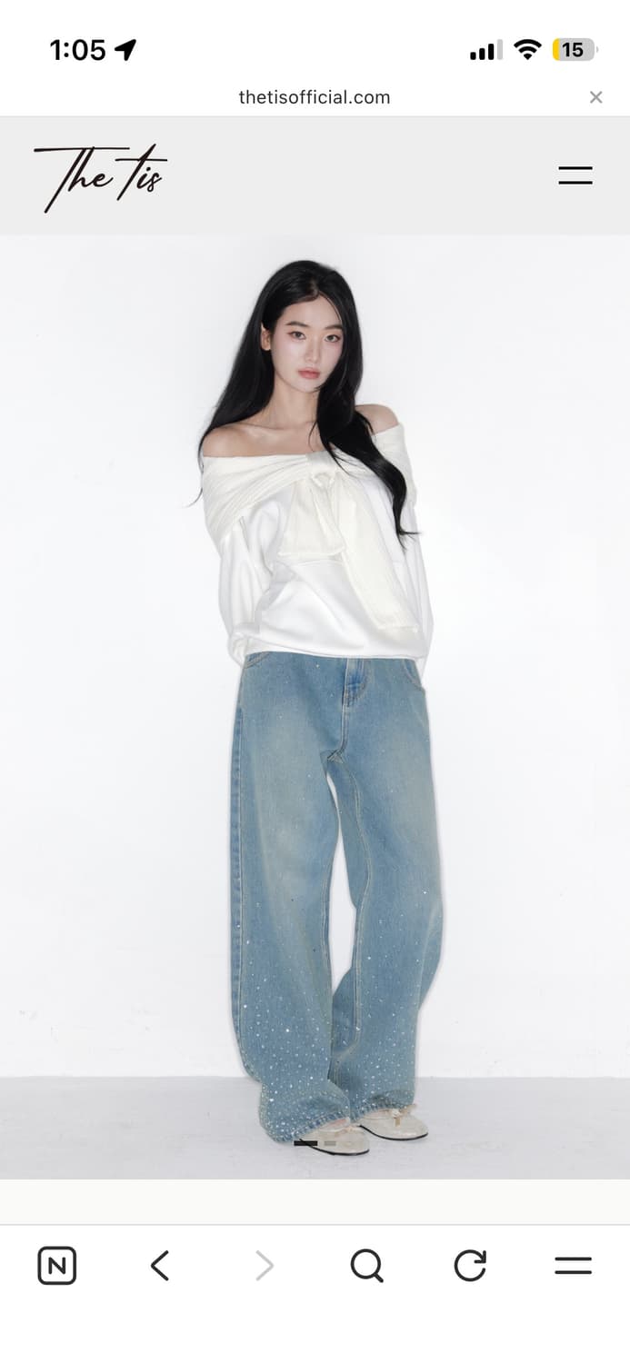 (새상품 현물) 더티스 리본후드  상품이미지1