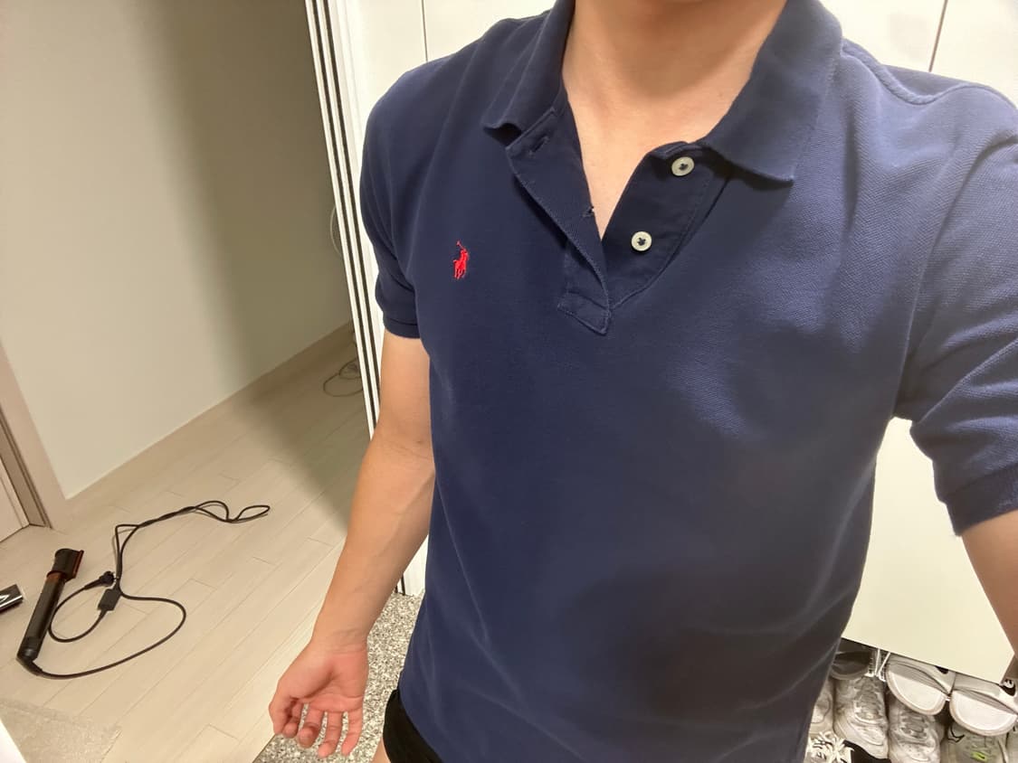 폴로 청색 카라티 판매 상품이미지2