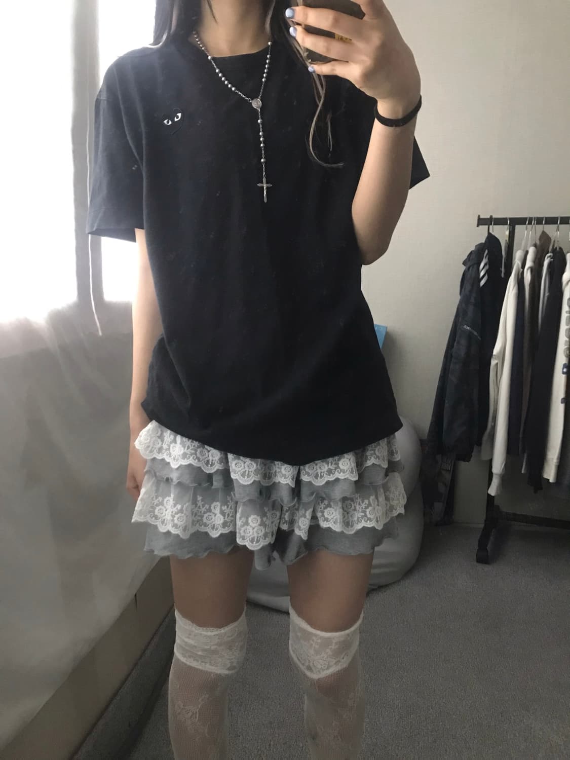 꼼데가르송 블랙 반팔티셔츠 상품이미지6