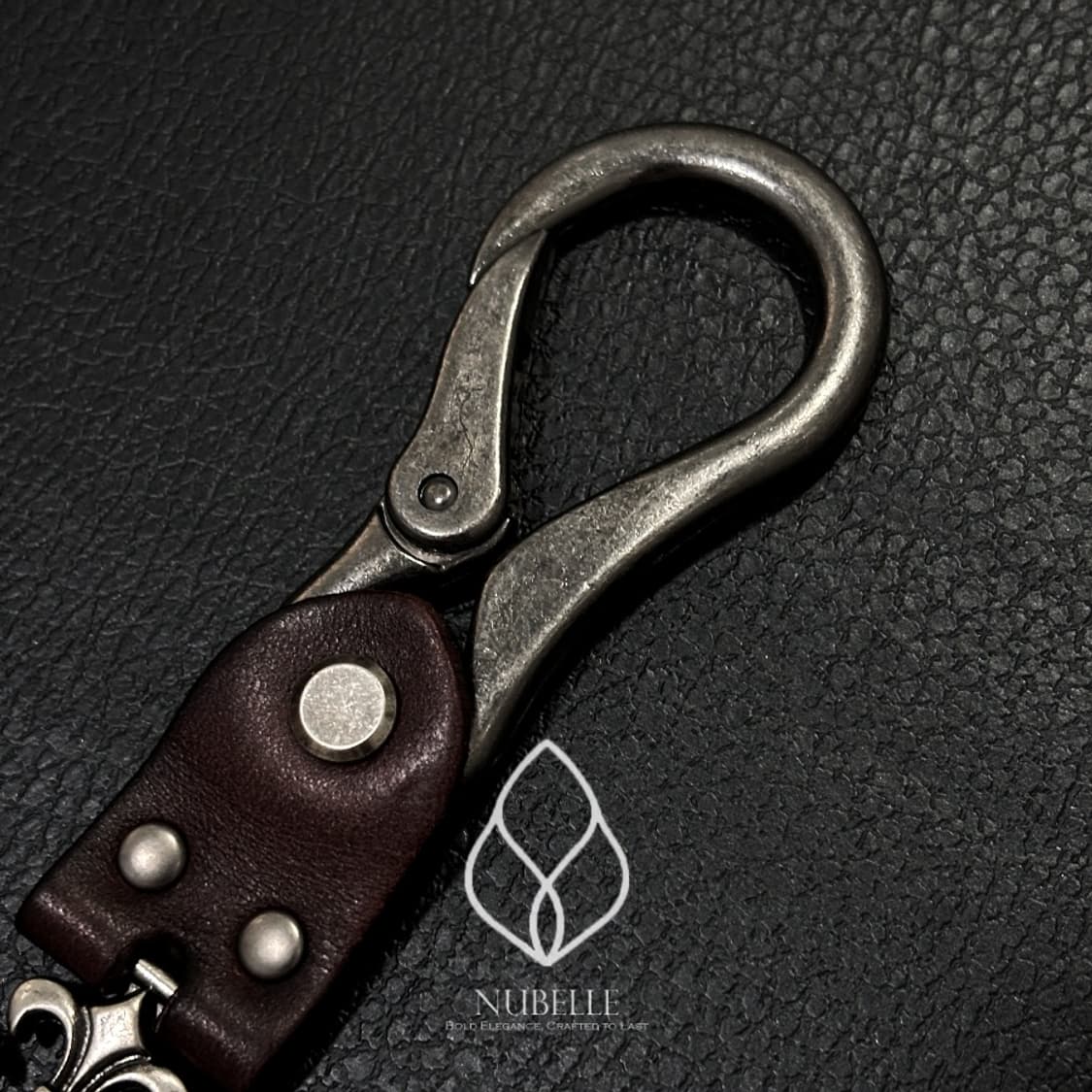🌗 Chrome leather keyring / 크롬 소가죽 키링 상품이미지5
