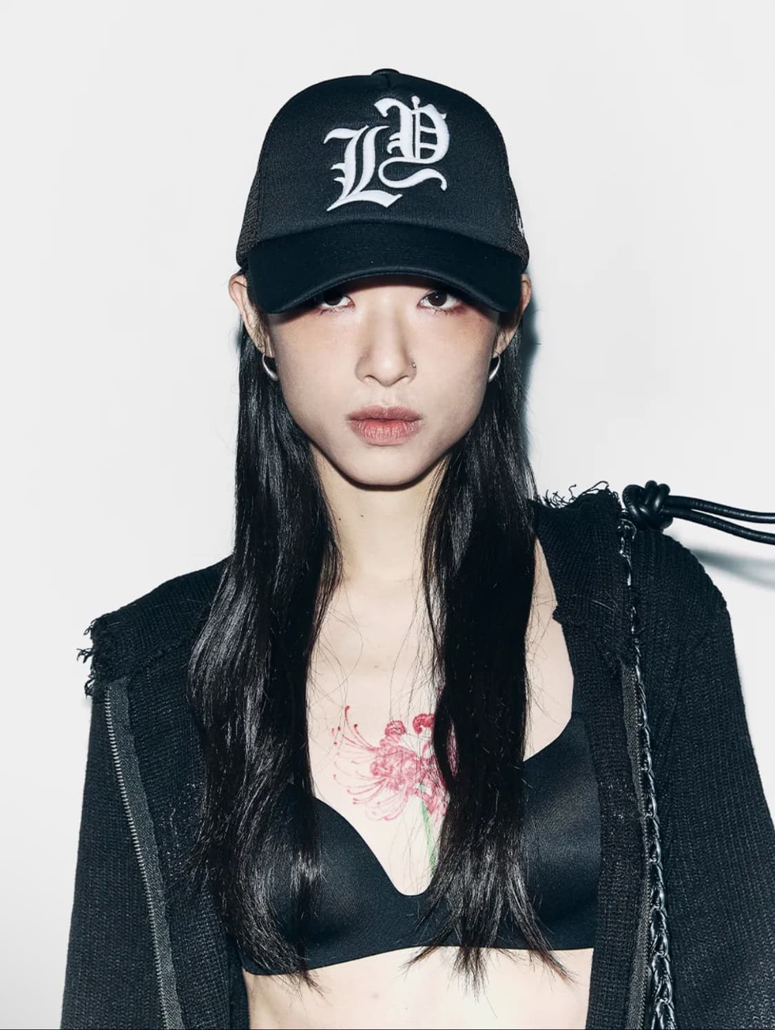 YEEL LEEY 와이이이엘 로고 모자 블랙 상품이미지1