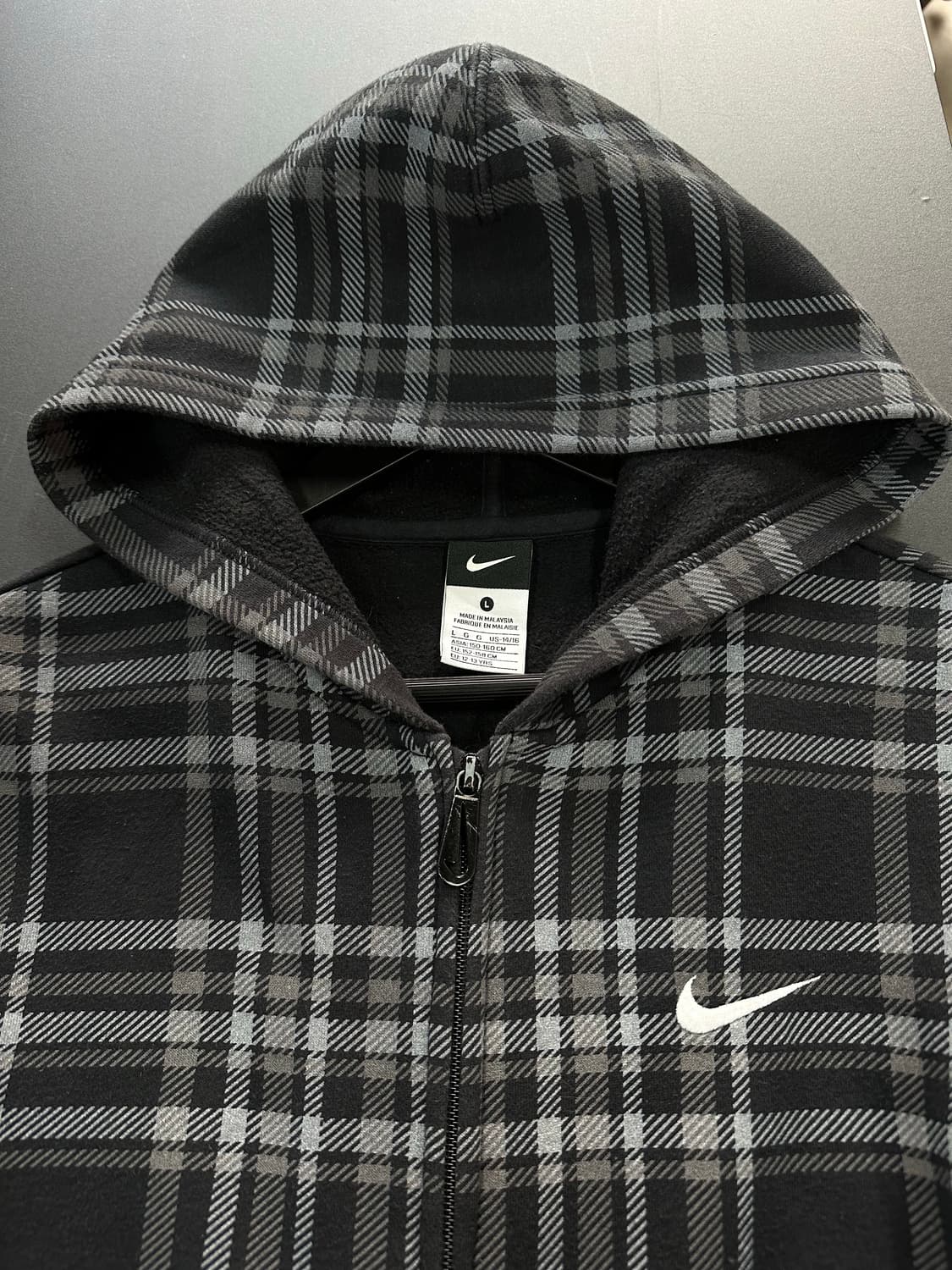나이키 스우시 체크 후드집업 상품이미지7