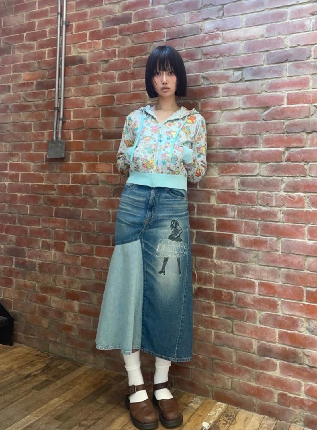 히스테릭글래머 데님롱스커트M 상품이미지1