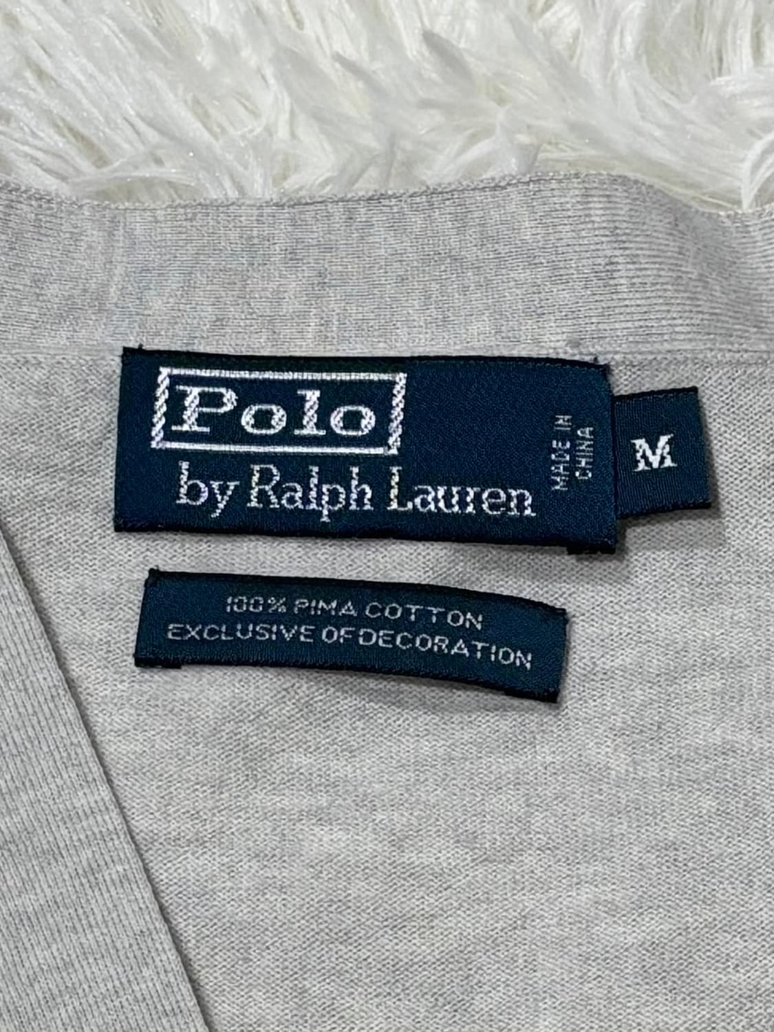 폴로랄프로렌 라이트그레이 포니 피마코튼 가디건 상품이미지7