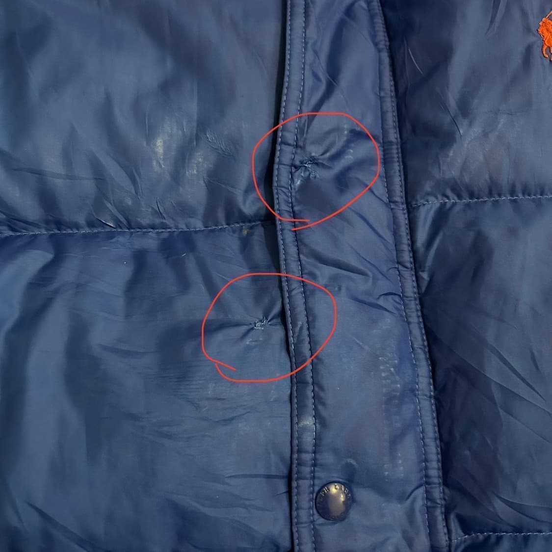 폴로 랄프 로렌의 로열 블루 패딩 자켓 상품이미지6