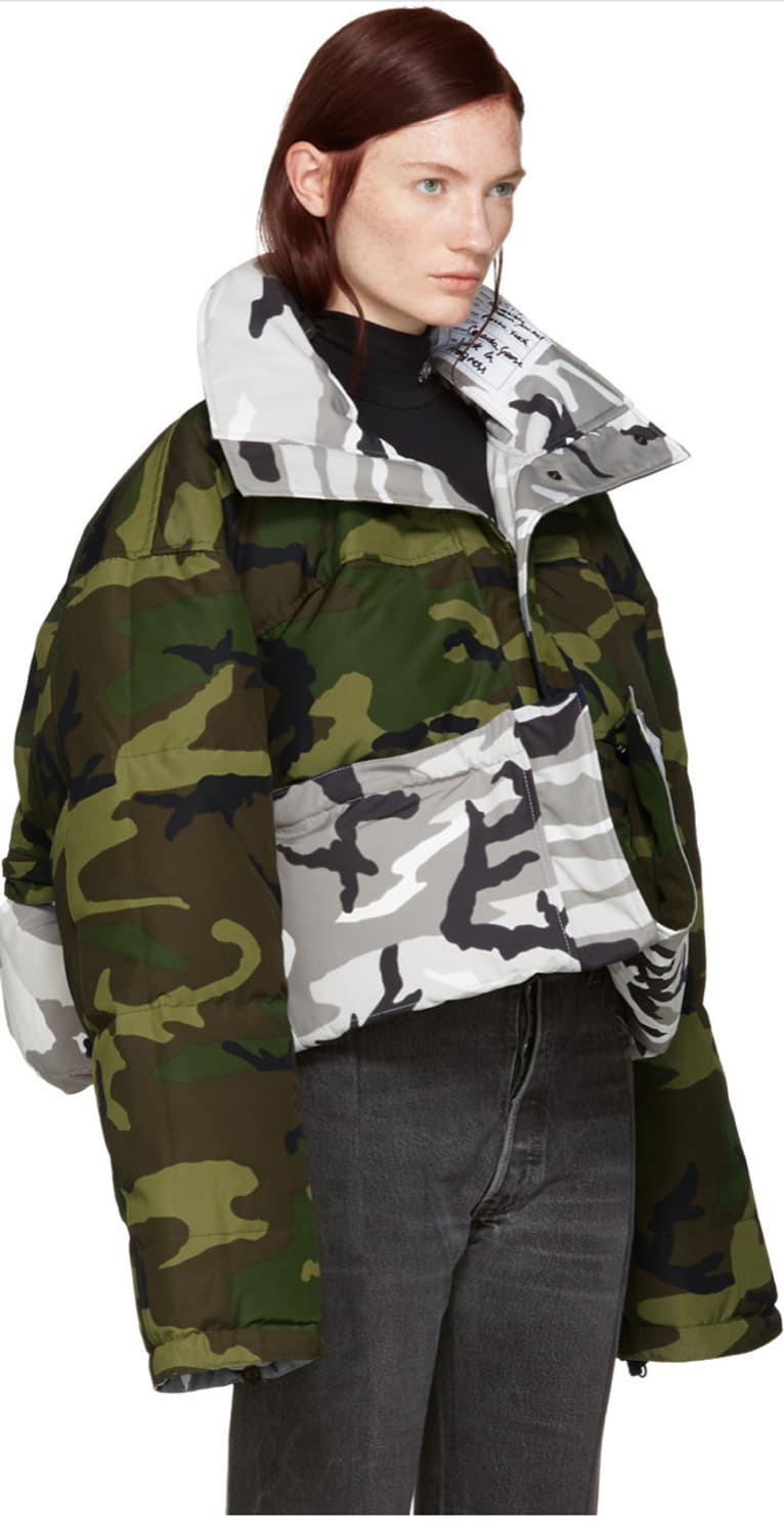 베트멍 x 캐나다구스 신상 카모 맥밀란 리버시블 패딩 여성 S사이즈 상품이미지2