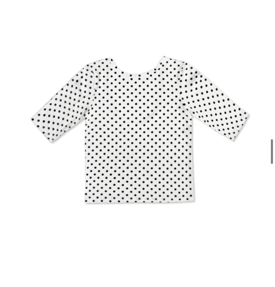위드아웃썸머 백 스쿱 티셔츠 (도트) 상품이미지2