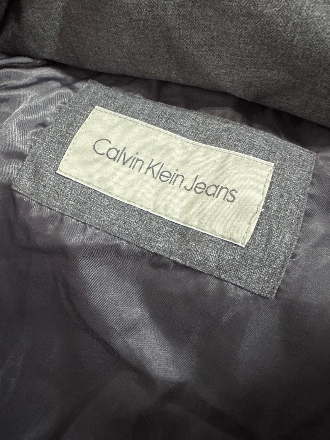 캘빈클라인 보아털 후드 다운 퀄팅 패딩 L 상품이미지3