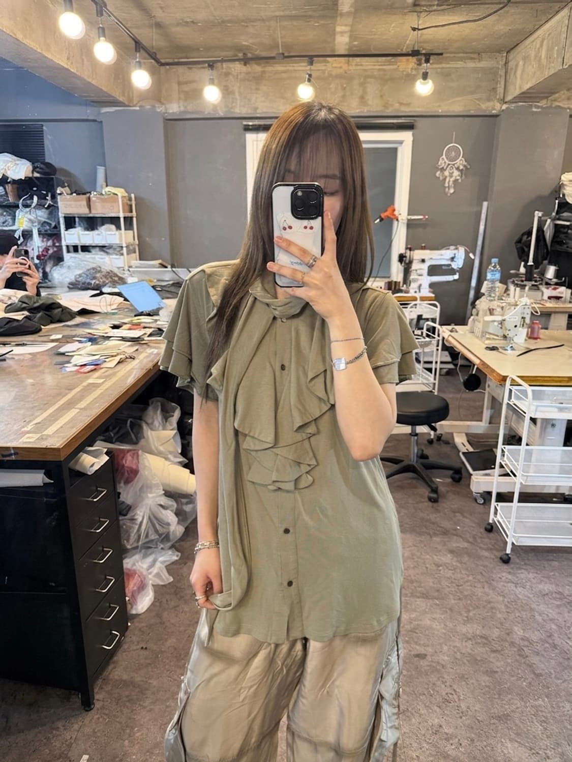 Lauren Ralph Lauren Ruffle Blouse 상품이미지4