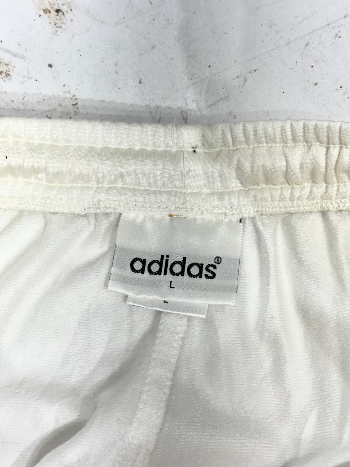 80s 아디다스 화이트 핑크 삼선 og 와이드 추리닝 바지 팬츠 L 상품이미지7