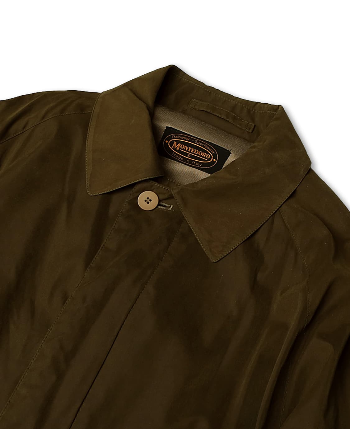 몬테도로 [Montedoro] 레인웨어 카키 레글런 벨티드 롱코트 상품이미지2