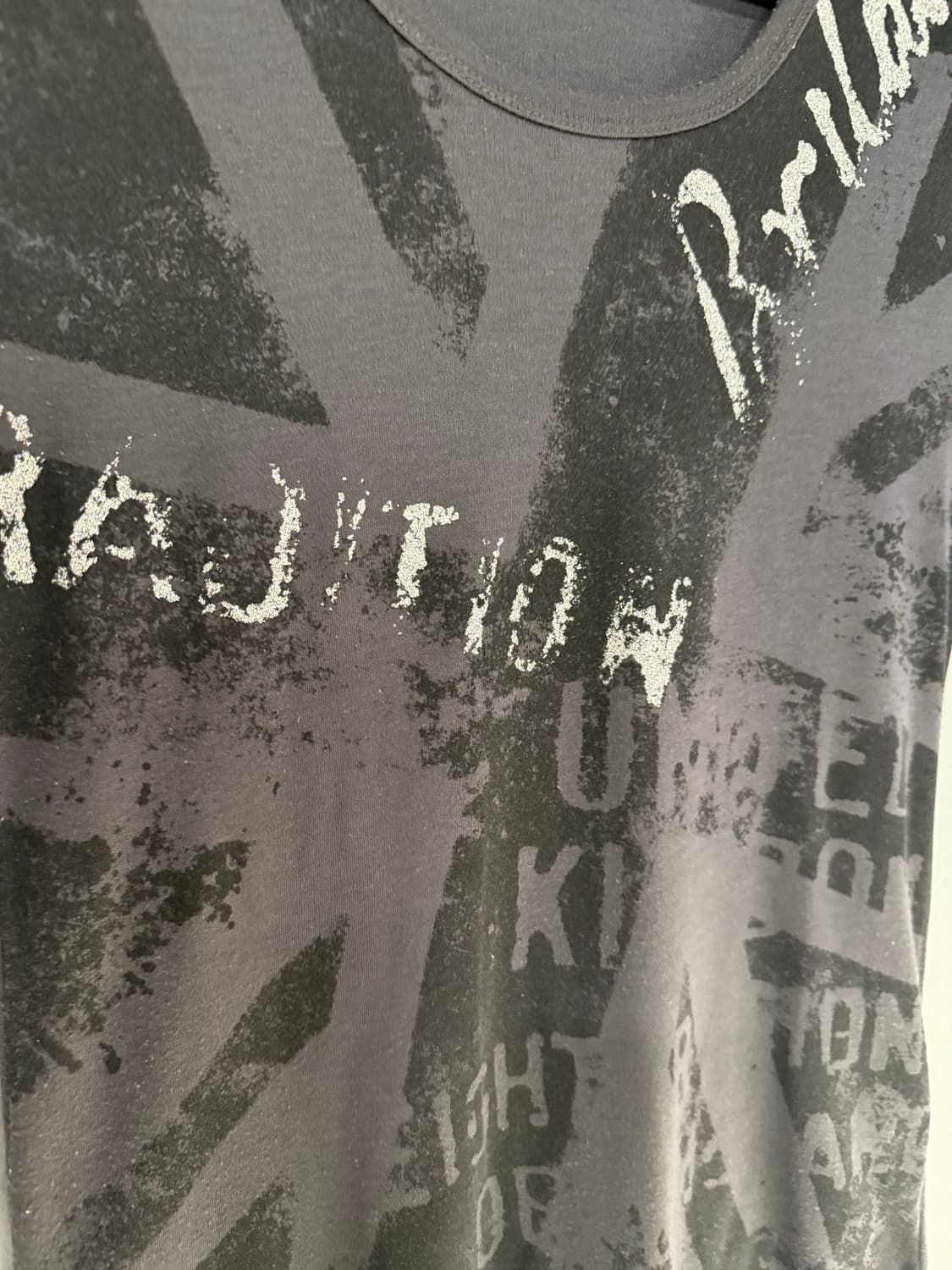 UK flag printing & lettering top  상품이미지6