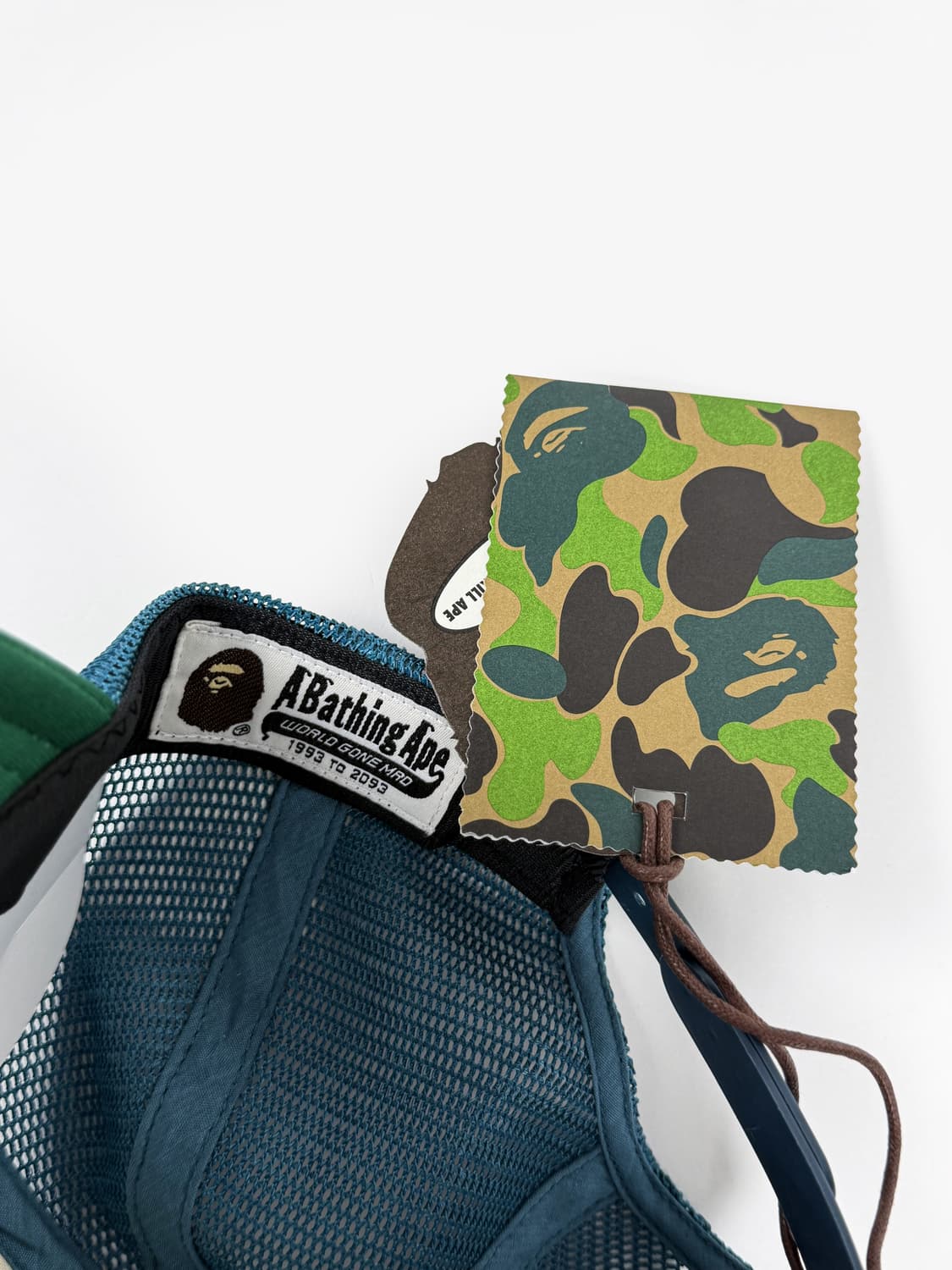 베이프 컬리지 메쉬 캡 블루 상품이미지5