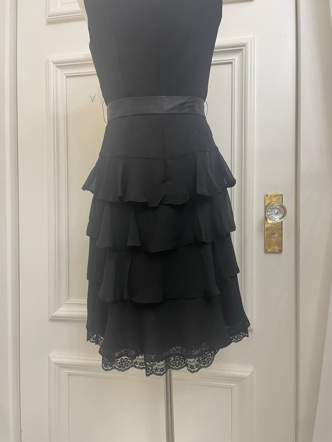 black ruffle layered bow belt fairy opc 상품이미지5