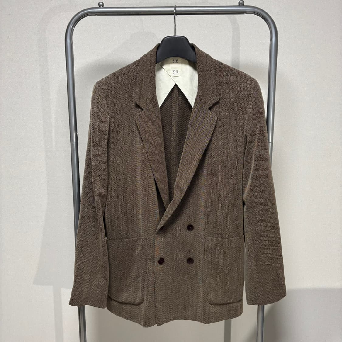 3) SEYA. 세야 24SS SIWA 헤링본 테일러드 울 자켓 상품이미지1