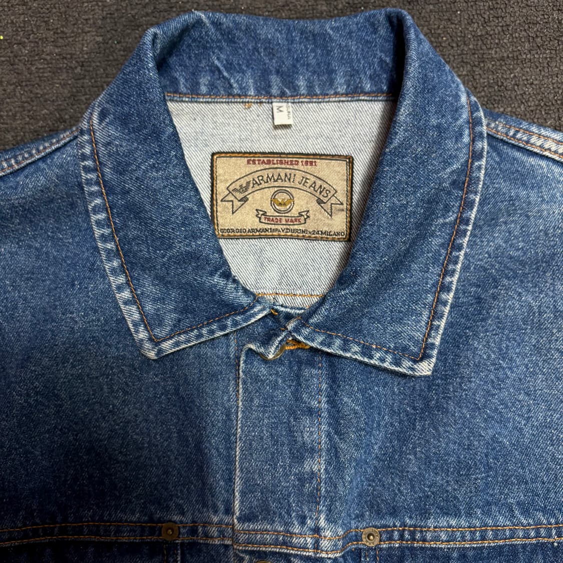 아르마니 데님 청자켓 M 상품이미지4