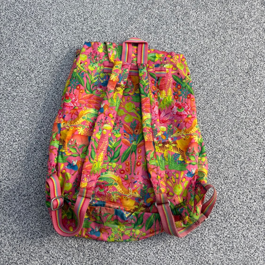 오일릴리 플라워 빈티지 백팩 0409J 상품이미지2