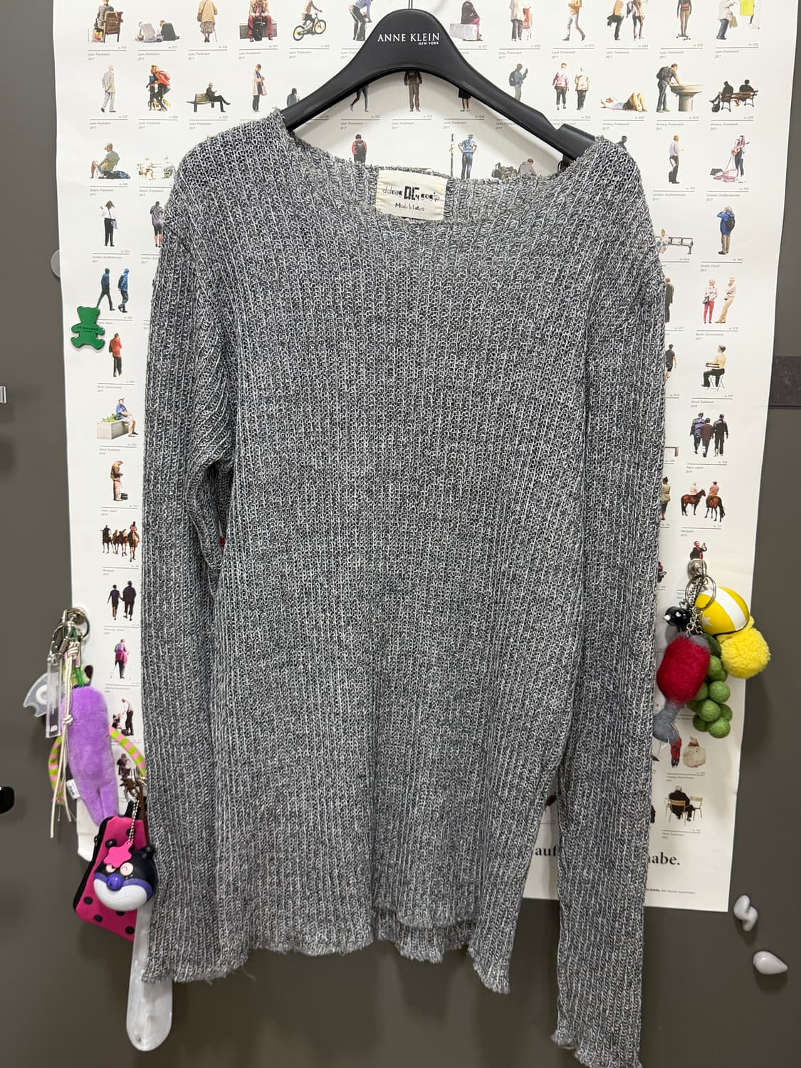 그물 니트 그레이 상품이미지2