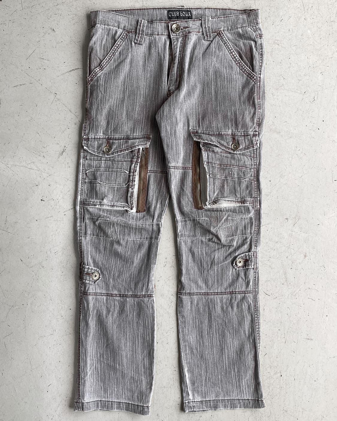 클럽 소다 프론트 포켓 워싱 카고 팬츠 상품이미지3