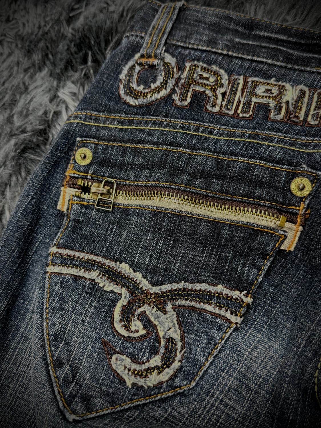 Oririn Jeans 워싱 부츠컷 데님팬츠 상품이미지7