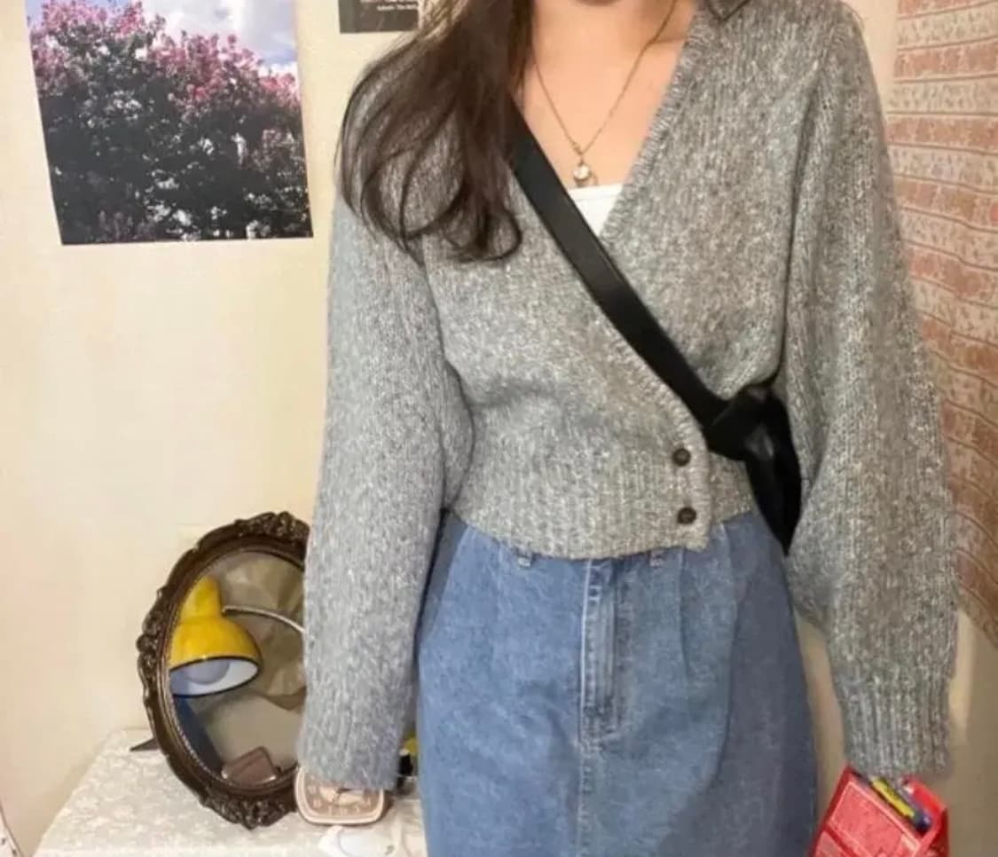 보카시 랩가디건 모리걸 상품이미지1