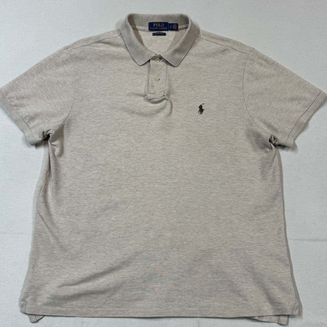 L) 폴로 랄프로렌 클래식 오트밀 베이지 반팔 카라티 PK W37 상품이미지2
