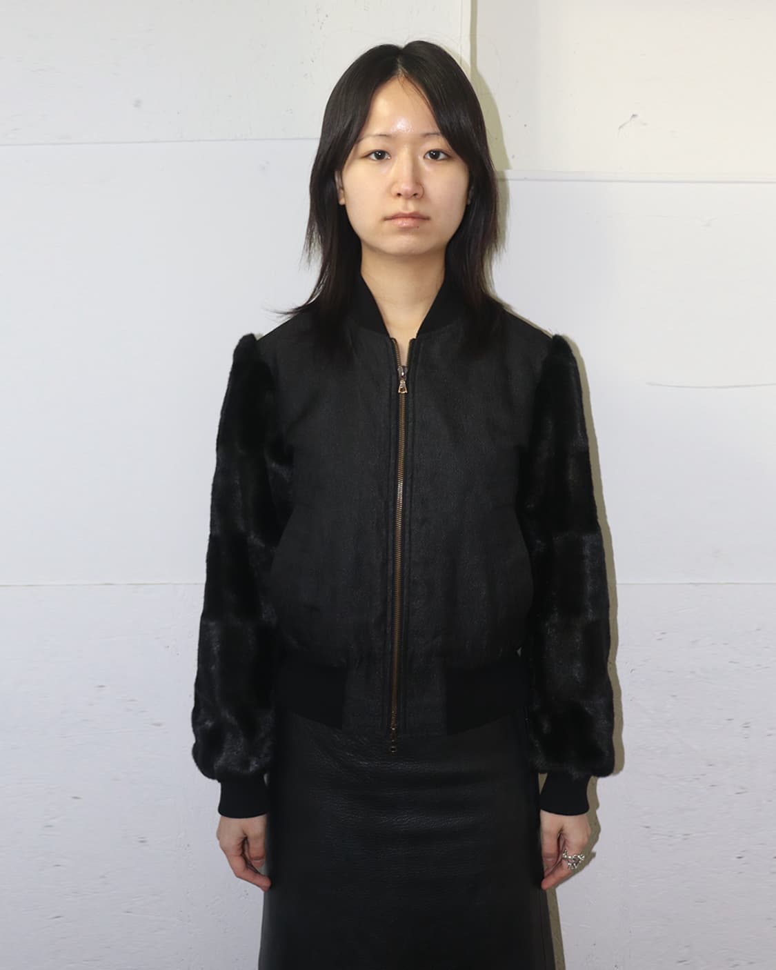 드리스 반 노튼 퍼 슬리브 블루종 상품이미지1