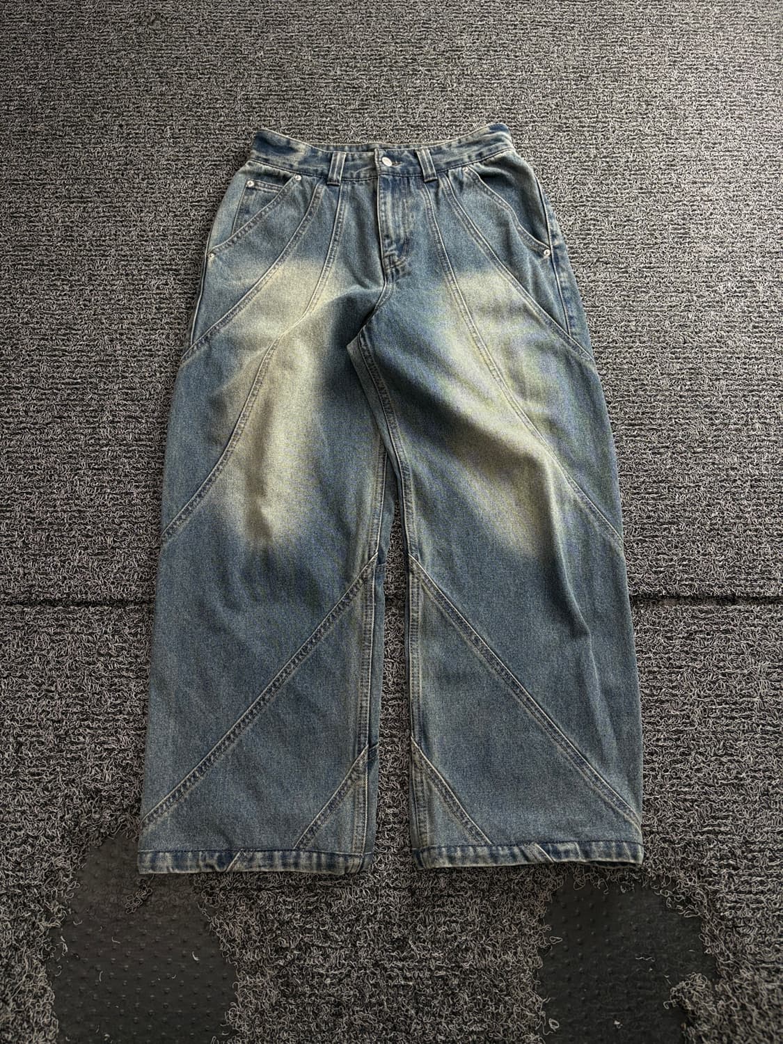 빈티지 아카이브 커브드 디테일 와이드핏 데님 팬츠 4970 상품이미지2