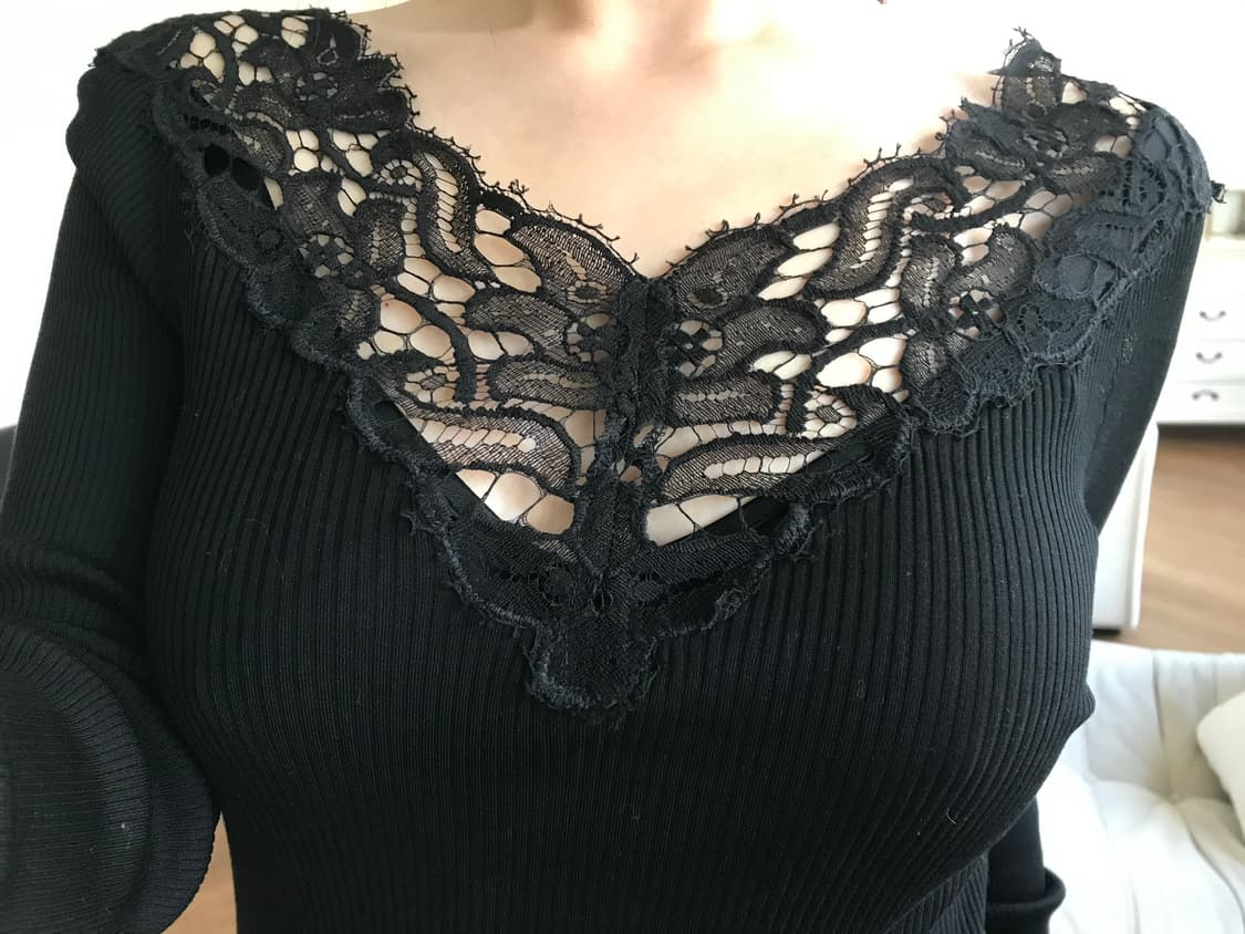 vintage lace slim top 상품이미지4