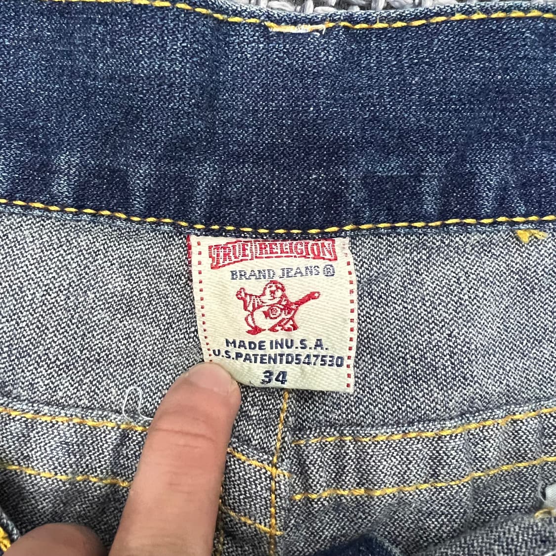 트루릴리전 로우 데님 팬츠 상품이미지2