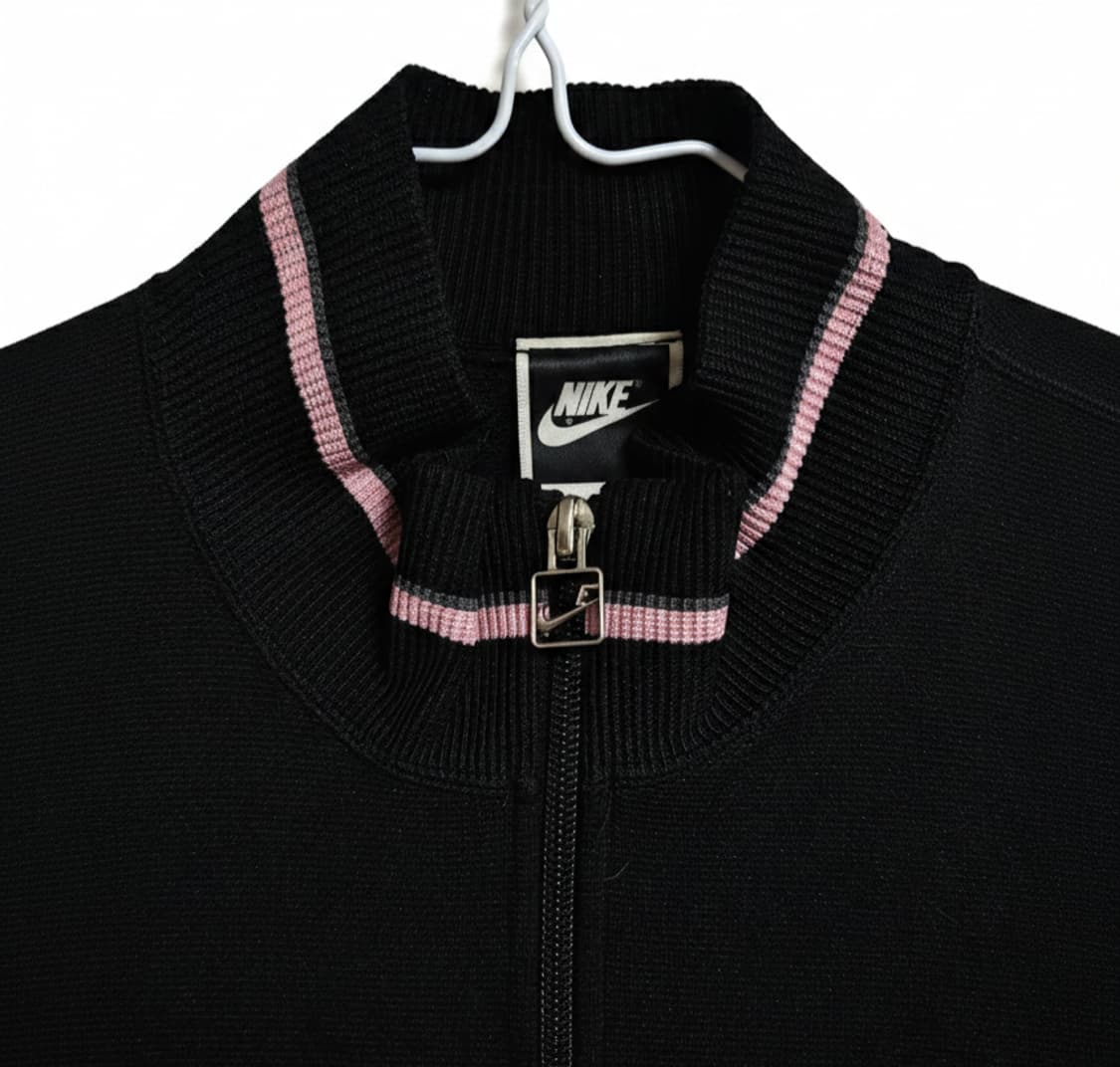 JPN나이키 80's빈티지 집업 져지 트랙탑 자켓/블랙 핑크,검핑 상품이미지5
